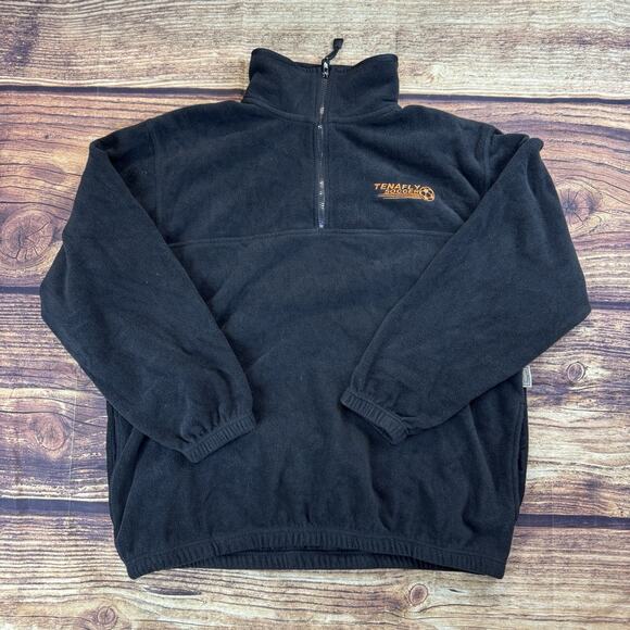 Timberline Colorado Sweatshirt Size L Black 1/4 Zip Mens VTG Soccer - Picture 1 of 7